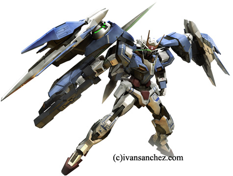 mobile suit Vicious project hi-nu gundam 00 raiser 3d mesh cg sandrum