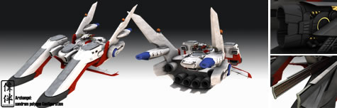 CG Archangel 3D gundam lightwave sandrum
