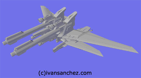 strike gundam rouge 3d mesh cg sandrum