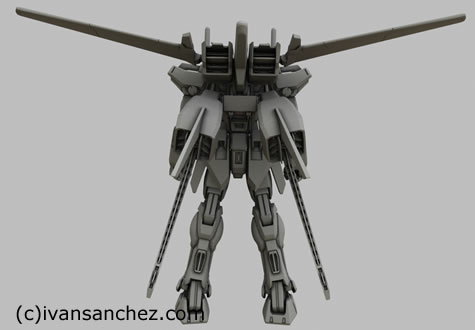 strike gundam aile test 3d mesh sandrum