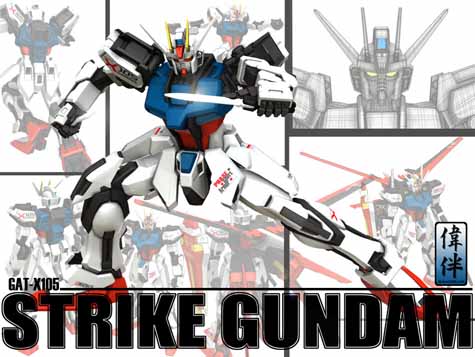 CG strike gundam 3d mesh sandrum