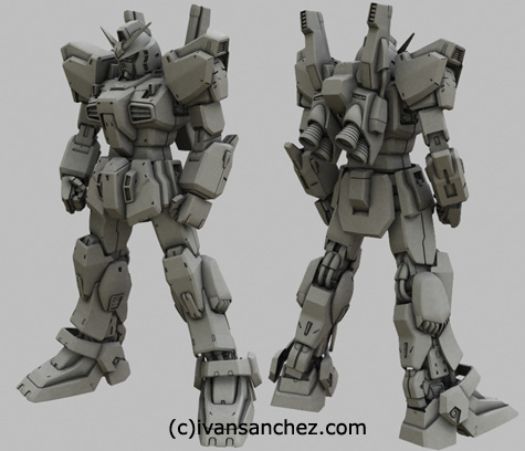 mobile suit zeta gundam MKII mark 2 3d mesh cg sandrum