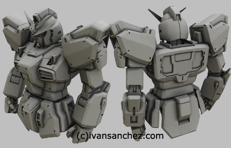 mobile suit zeta gundam MKII mark 2 3d mesh cg sandrum