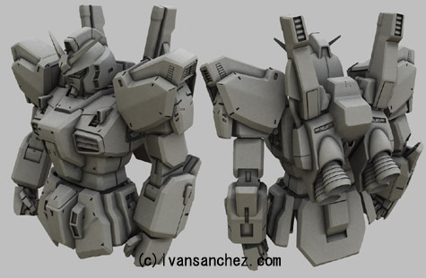 mobile suit zeta gundam MKII mark 2 3d mesh cg sandrum