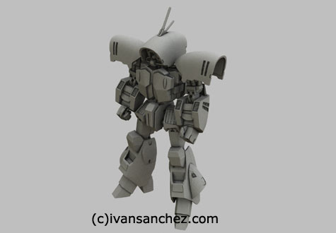 asshimar keehar advance of z 3d gundam mesh cg sandrum