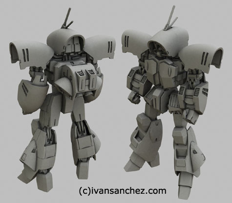 asshimar keehar advance of z 3d gundam mesh cg sandrum