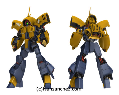 asshimar keehar advance of z 3d gundam mesh cg sandrum