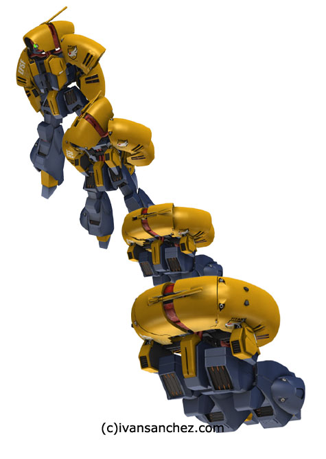 asshimar keehar advance of z 3d gundam mesh cg sandrum
