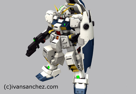 hazel gundam hrududu 3d mesh sandrum