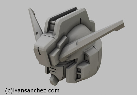 hazel gundam hrududu 3d mesh sandrum