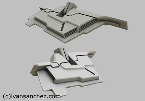 hazel gundam hrududu 3d mesh sandrum