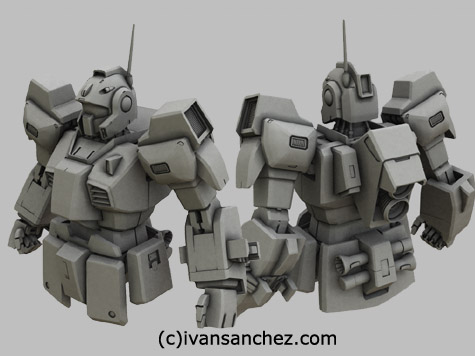 mobile suit advance of zeta gundam nemo  3d mesh cg sandrum