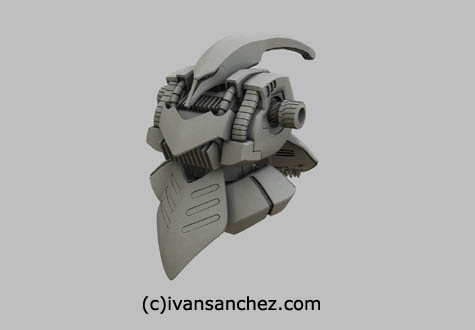 zeta gundam qubeley mkII advance of z 3d mesh cg sandrum