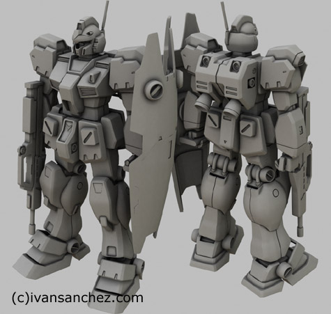 GM quel gundam 3d mesh sandrum