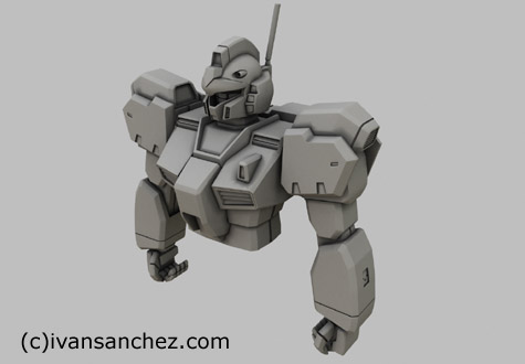 gm quel gundam 3d mesh sandrum