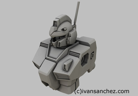 gm quel gundam 3d mesh sandrum