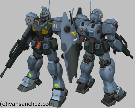cg quel GM gundam 3d mesh sandrum