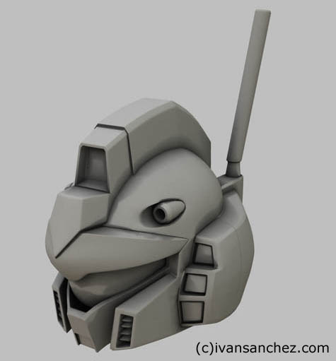 gm quel gundam 3d mesh sandrum