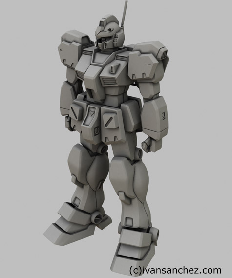 gm quel gundam 3d mesh sandrum