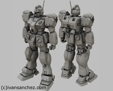 gm quel gundam 3d mesh sandrum