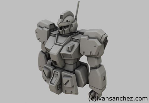 gm quel gundam 3d mesh sandrum