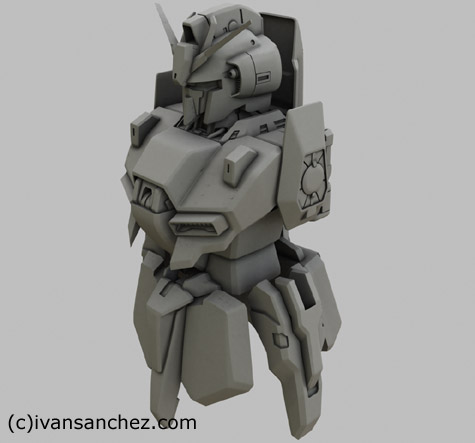 zeta gundam 3d mesh sandrum