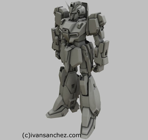 zeta gundam 3d mesh sandrum
