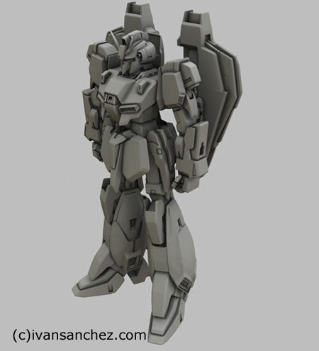 zeta gundam 3d mesh sandrum