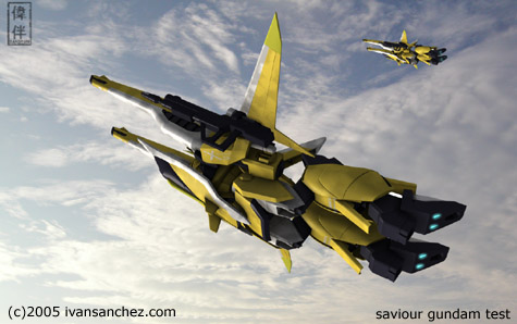 saviour gundam 3d mesh sandrum
