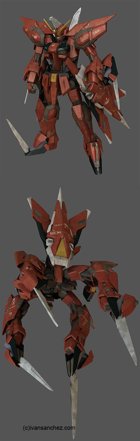mobile suit gundam seed aegis gat 303 zgmf 3d mesh cg sandrum 