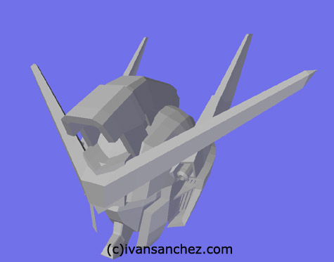 mobile suit gundam akatsuki destiny 3d mesh cg sandrum