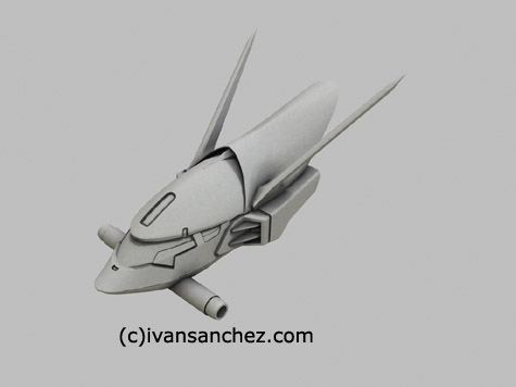 mobile suit bucue gundam 3d mesh cg sandrum