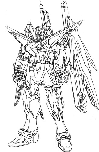 destiny gundam MG 3d mesh cg sandrum