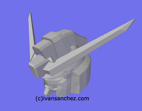 destiny gundam MG 3d mesh cg sandrum