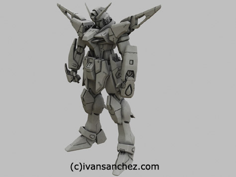 destiny gundam 3d mesh cg sandrum