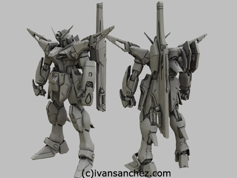 seed destiny gundam 3d mesh cg sandrum