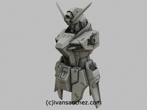 destiny gundam 3d mesh cg sandrum