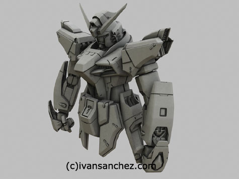 destiny gundam seed 3d mesh cg sandrum