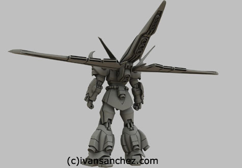 Gouf Ignited gundam seed 3d mesh cg sandrum