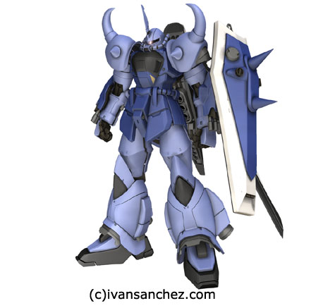 Gouf Ignited gundam seed 3d mesh cg sandrum
