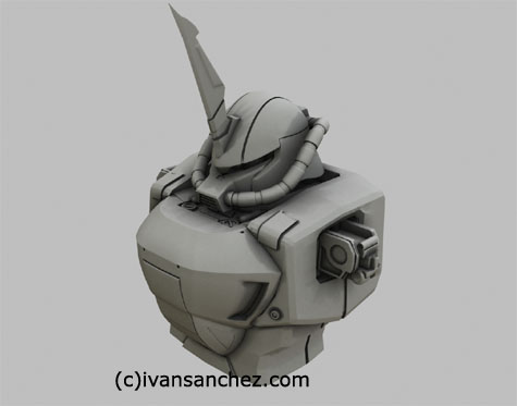 Gouf Ignited gundam seed 3d mesh cg sandrum