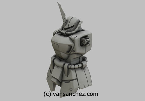 Gouf Ignited gundam seed 3d mesh cg sandrum