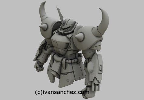 Gouf Ignited gundam seed 3d mesh cg sandrum