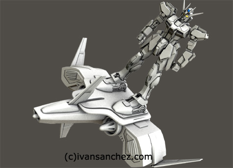 mobile suit gundam seed destiny guul MG katoki 3d mesh cg sandrum