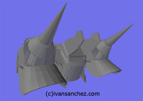 mobile suit cerebus bucue hound gundam 3d mesh cg sandrum