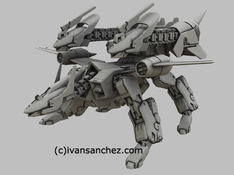 mobile suit cerebus bucue hound gundam 3d mesh cg sandrum