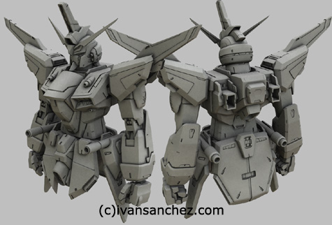 mobile suit gundam seed destiny infinite justice strike freedom MG 3d mesh cg sandrum