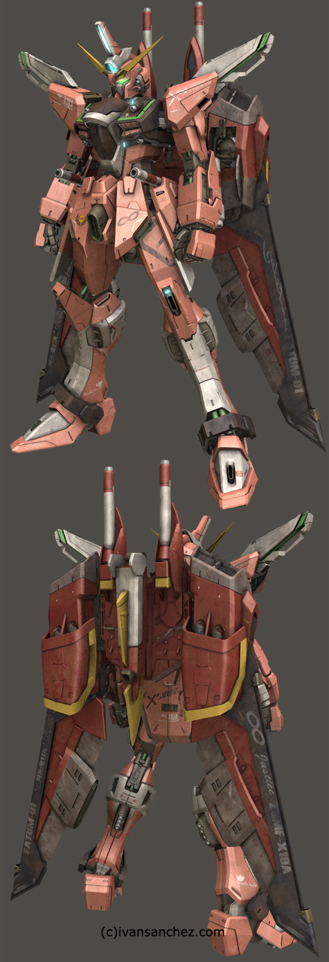 mobile suit gundam seed destiny infinite justice strike freedom MG 3d mesh cg sandrum