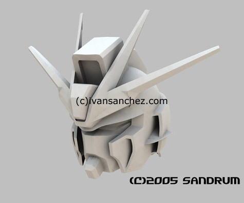 mobile suit gundam seed destiny force sword blast impulse 3d mesh cg sandrum