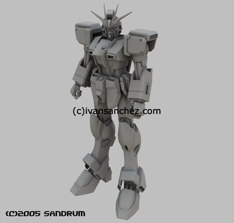 mobile suit gundam seed destiny force sword blast impulse 3d mesh cg sandrum